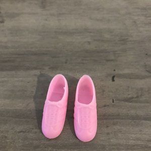Pair Of Light Pink Lucky Ind Co Bunny Sneakers Fits Barbie